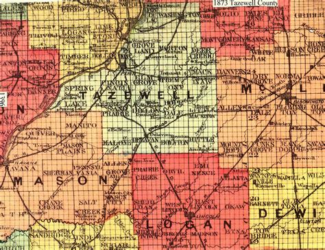 1873 Tazewell County Map – Tazewell County Genealogical & Historical ...