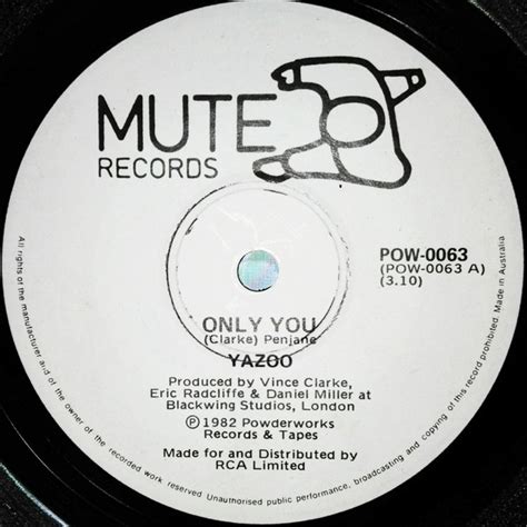 Yazoo - Only You (1982, Vinyl) | Discogs