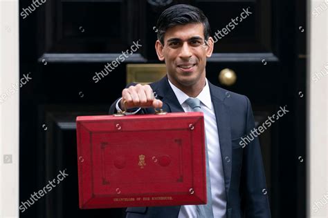 Britains Chancellor Exchequer Rishi Sunak Poses Editorial Stock Photo ...