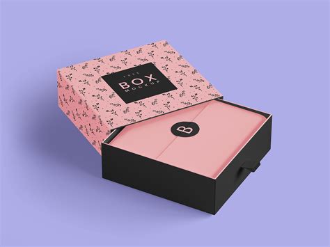 Free Luxury Slide Open Gift Box Mockup PSD Set - Good Mockups