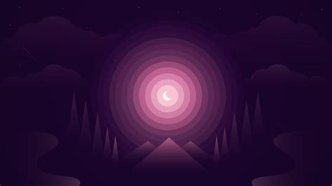 2560x1440 Resolution Forest Purple Gradient 1440P Resolution Wallpaper - Wallpapers Den