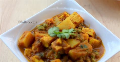 Aloo Matar Paneer ~ Full Scoops - A food blog with easy,simple & tasty ...