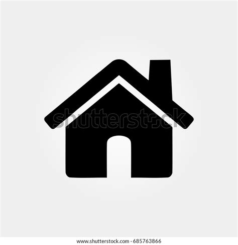 Home Button Icon Vector Sign Symbol Stock Vector (Royalty Free ...