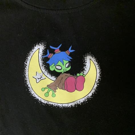 black alien baby tee! overall in great condition and... - Depop