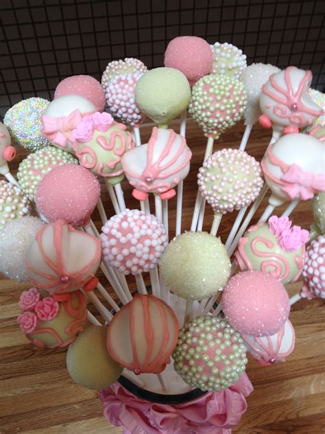 Baby shower cake pop bouquet by Susan Oliver | Baby cake pops, Baby shower cake pops, Fun cake pops