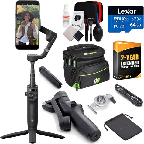 DJI Osmo Mobile 6 Smartphone Gimbal Stabilizer (Athens Gray) 64GB Accessory Bundle - Walmart.com