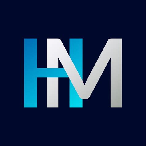 Premium Vector | Unique hm letter logo icon vector template