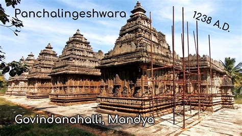 Panchalingeshwara Temple Govindanahalli KR Pete tourism Mandya tourism Karnataka tourism - YouTube