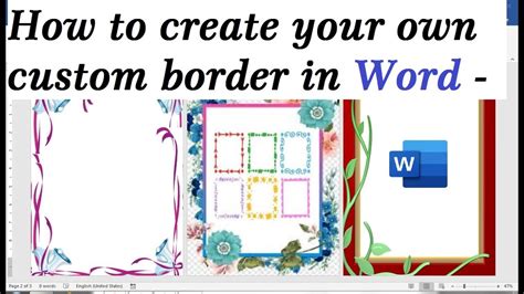 How To Create A Border In Word With Pictures - Design Talk