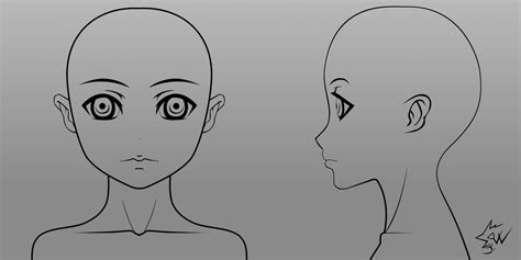 Anime Girl Head Model Sheet 01 by johnnydwicked on DeviantArt