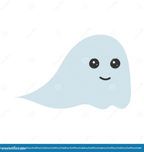 Cute hand-drawn ghost stock vector. Illustration of night - 254644817