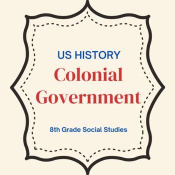 Colonial Government in America by Dani Boepple | TPT