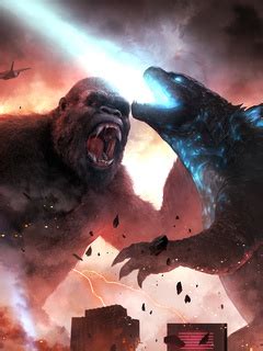 240x320 Godzilla Vs Kong Fight Scene 5k Nokia 230, Nokia 215, Samsung ...