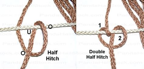 double half hitch knot basic macrame knot patterns - Crafting News