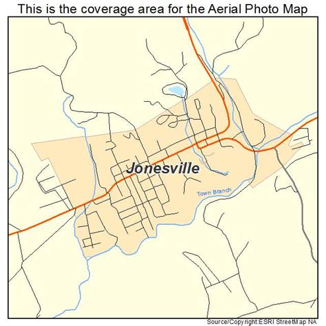 Aerial Photography Map of Jonesville, VA Virginia