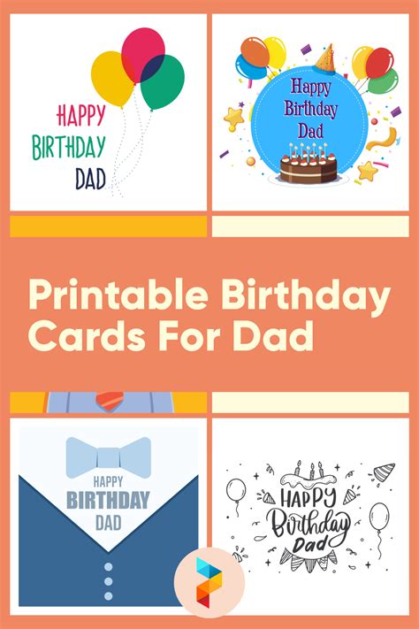 Birthday Cards For Dad - 10 Free PDF Printables | Printablee