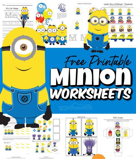 Free Printable Minion Worksheets - FREE PRINTABLE TEMPLATES