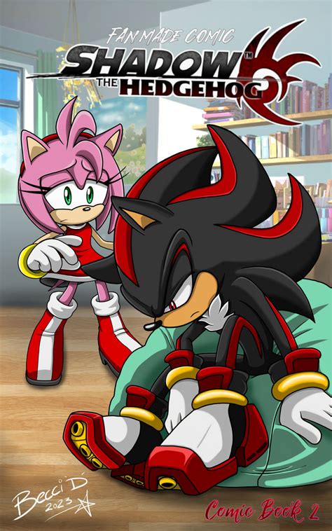 Shadow the Hedgehog Comic (Book 2, Cover) by Mysterious-D on DeviantArt