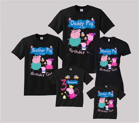 Peppa pig Birthday Shirt Custom personalized shirts for all family ...