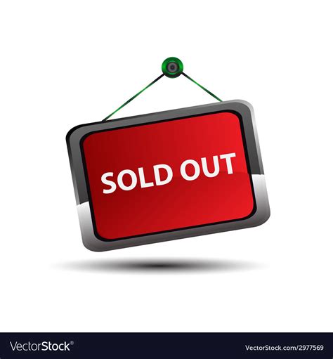 Sold out signs label Royalty Free Vector Image