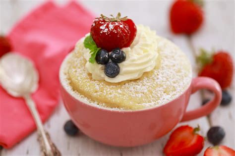 Microwave Mug Sponge Cake Recipe - Gemma's Bigger Bolder Baking