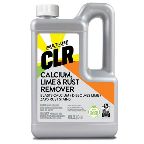 CLR Calcium Lime & Rust Remover, Multi-Use Household Cleaner, 42 fl oz ...