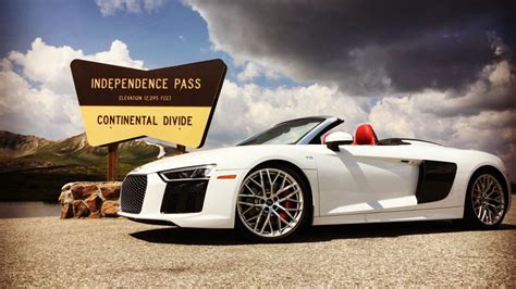 The New Audi R8 V10 Spyder Weaves Its Way through Aspen