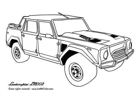 Real cars coloring pages