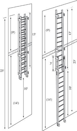 Counter Balanced Fire Escape Safety Ladder | Fire Escape Systems