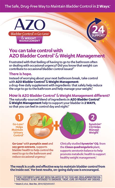 AZO Bladder Control® Supplement and Weight Management*