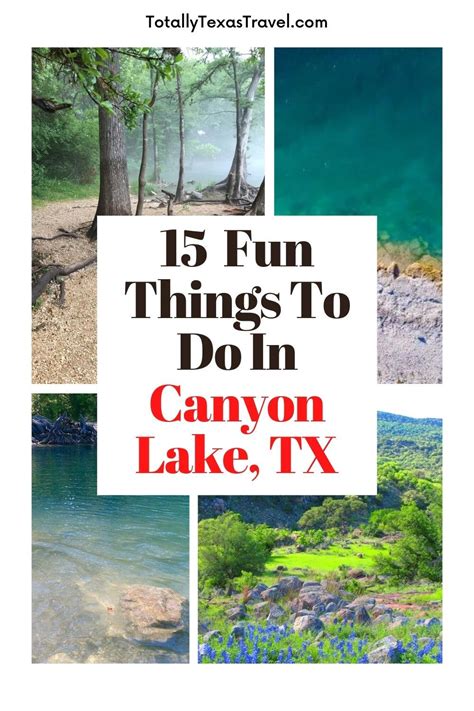 15 Fun Things to do in Canyon Lake, TX | Canyon lake, Canyon lake texas, Lake activities