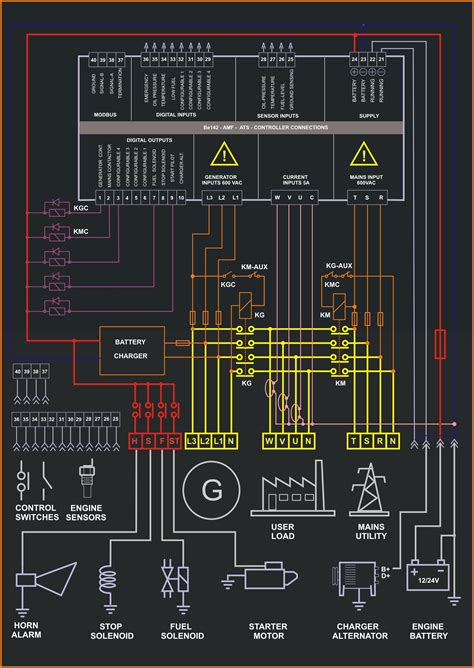 Ats Control Circuit Diagram Ats Circuit Automatic Switch Tra