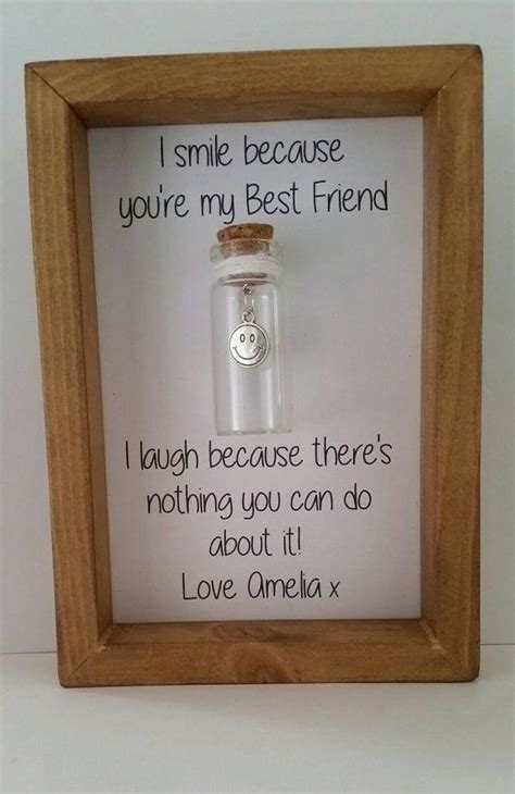 Funny Gifts for Friends Personalised Gifts I Smile Becuase - Etsy UK | Diy gifts for friends ...