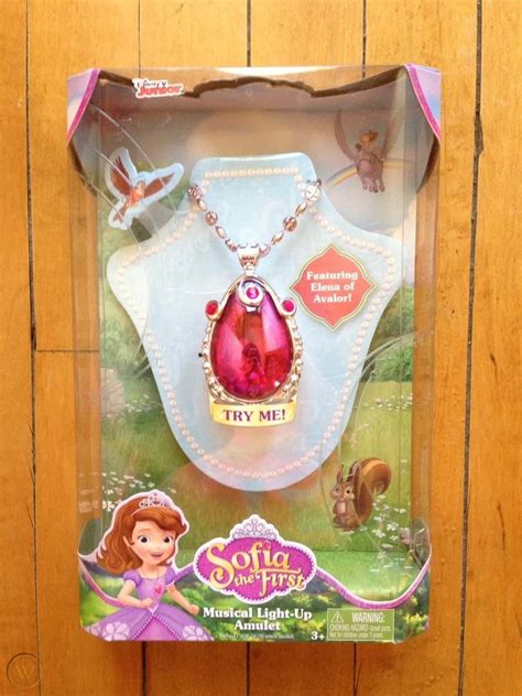 SOFIA THE FIRST Musical Light-Up Amulet Necklace Elena of Avalor DISNEY ...