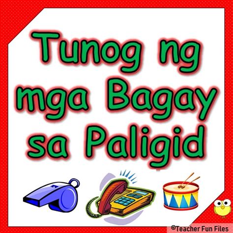 Mga Bagay Na May Tunog At Walang Tunog - nangsapina