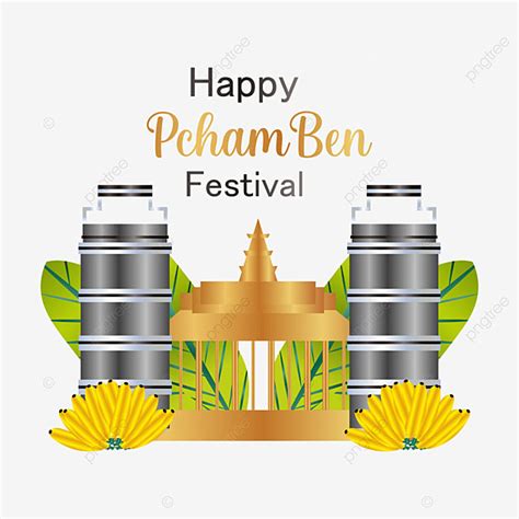 Pchum Ben Day Combodia Celebration Design, Pchumben, Day, Festival PNG and Vector with ...