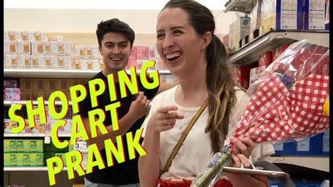 SNEAKING ITEMS SHOPPING CART PRANK! | INSTANT DATE! - YouTube