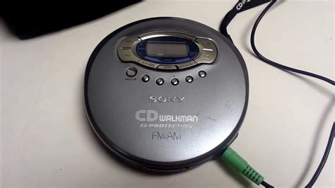 Sony D-FJ61 Walkman Portable CD Player AM/FM Radio Silver w/Carrying Case Tested Ebay Showcase ...