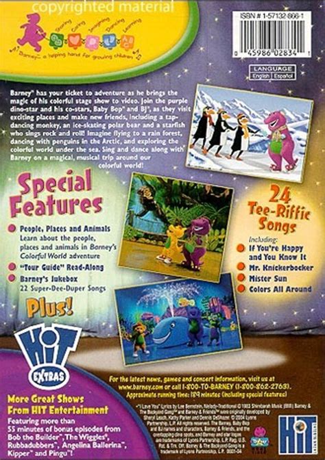 Barney: Barney's Colorful World! Live (DVD 2004) | DVD Empire