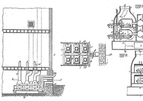 two drawings showing different types of machines and their workingss, including an automatic ...