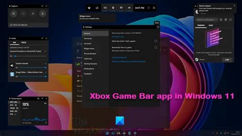 How To Use The Xbox Game Bar In Windows 11 | thewindowsclub