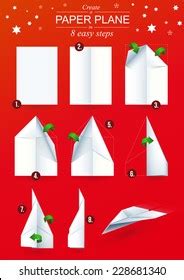 464 Paper Airplane Instructions Images, Stock Photos & Vectors ...