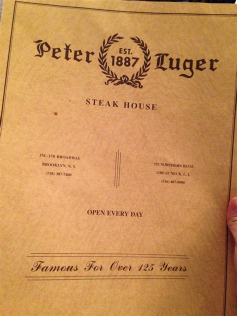 Black and White: [NYC] Peter Luger Steakhouse