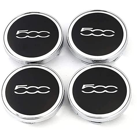 Buy ERTYU Car Hub Centre Caps Wheel Center Cap Hub Rim Covers With Car Logo, for FIAT 500 Punto ...