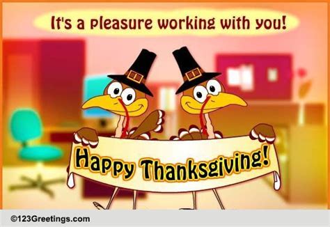 At Work Thanksgiving! Free Business Greetings eCards, Greeting Cards | 123 Greetings