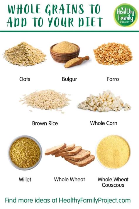 A Guide to Whole Grains to Include in Your Diet | Healthy Family Project