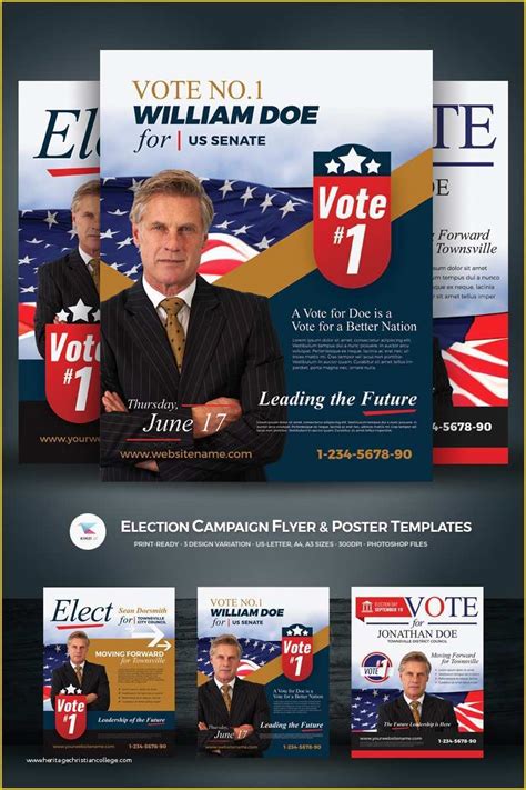 Political Campaign Website Templates Free Of Election Campaign Flyer ...