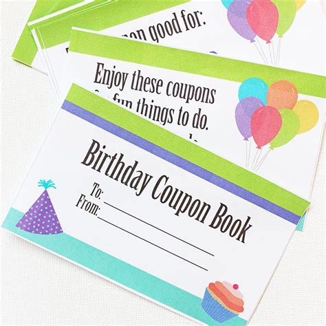 Birthday Printable Coupons