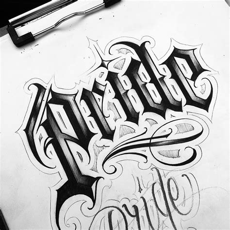 No photo description available. | Chicano lettering, Tattoo lettering fonts, Tattoo fonts alphabet