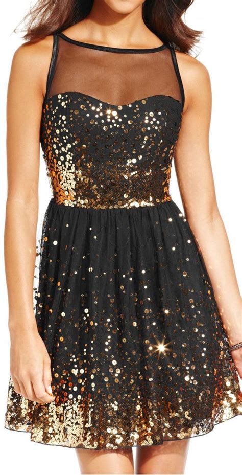 Little Black Sparkle Dress | Sparkle dress, Black sparkle dress, Junior ...